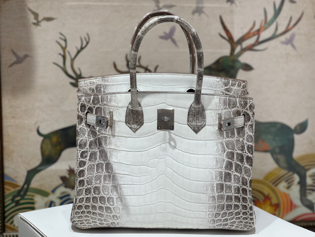 Hermes Birkin 30 Himalayan Crocodile Leather