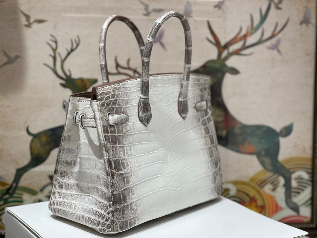 Hermes Birkin 30 Himalayan Crocodile Leather