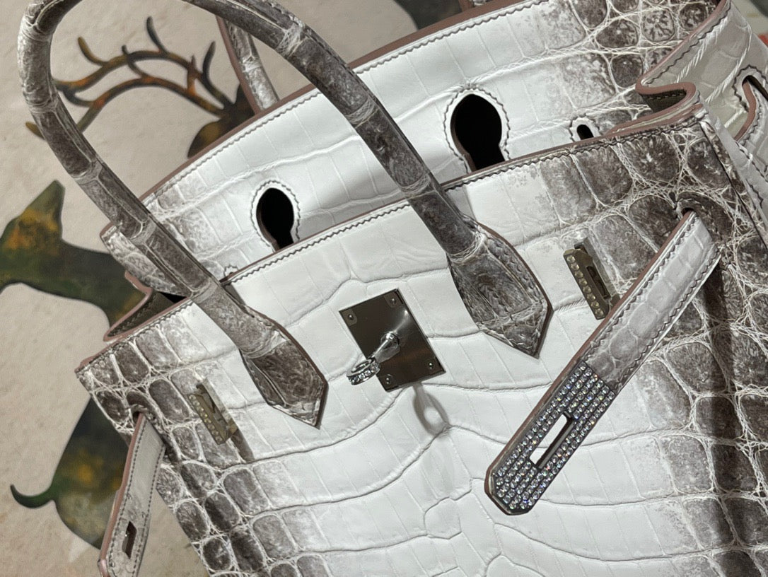 Hermes Birkin 30 Himalayan Crocodile Leather