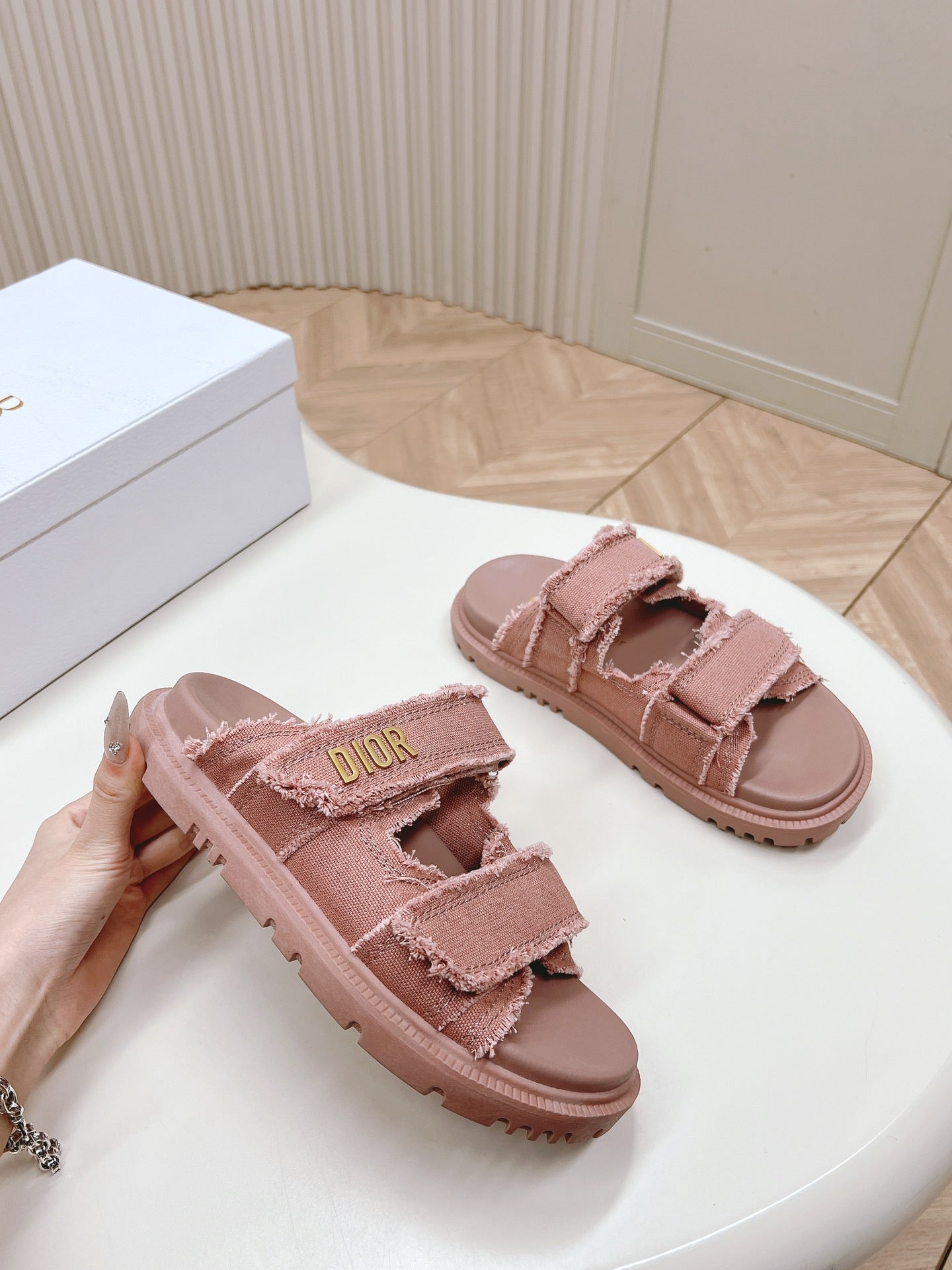 Dior Steve Ma Mona Slides -Blush