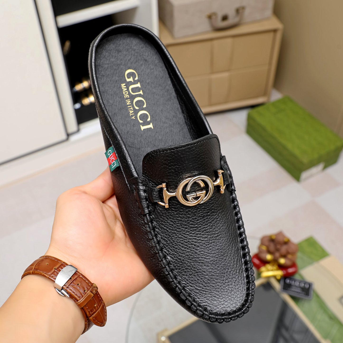 Gucci Men's Casual Leather Shoes Business Loafers