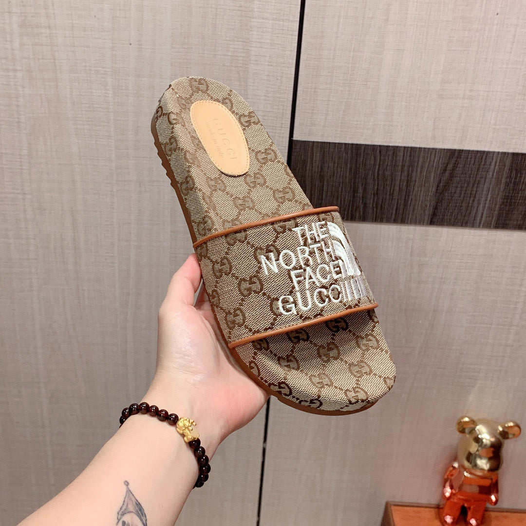 Gucci X The North Face Monogram GG Slides