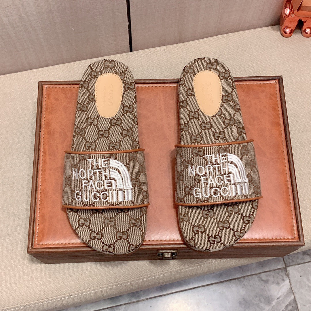 Gucci X The North Face Monogram GG Slides