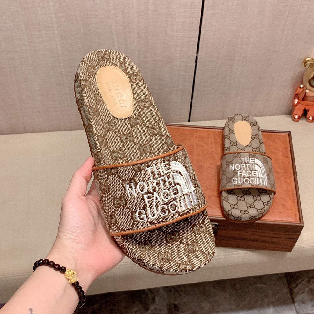 Gucci X The North Face Monogram GG Slides