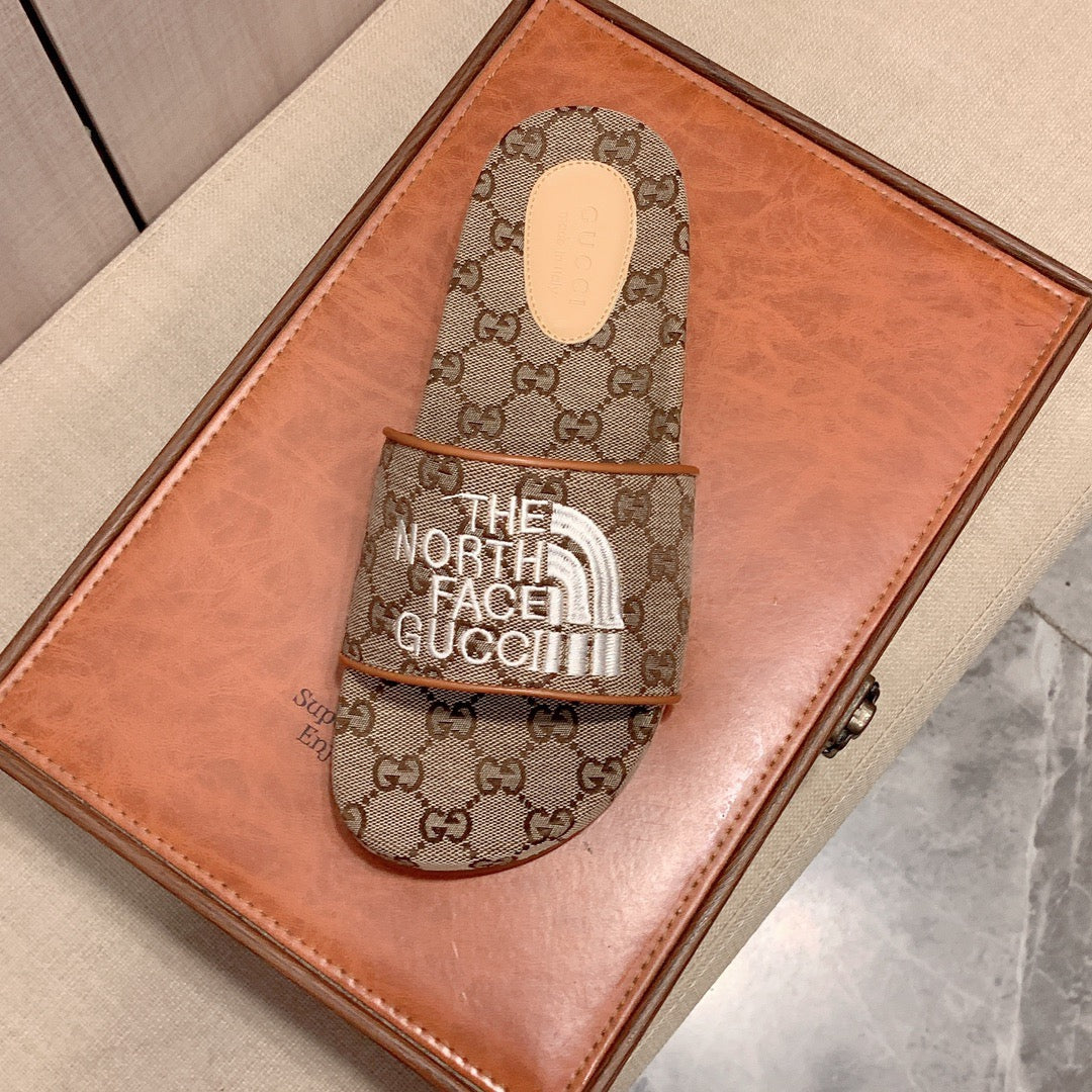 Gucci X The North Face Monogram GG Slides